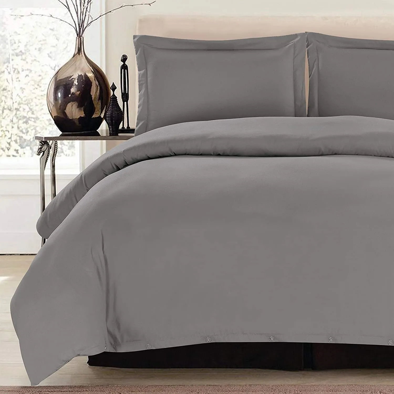 1800 Count Egyptian Cotton 3 Piece Luxury Soft Duvet Cover Set