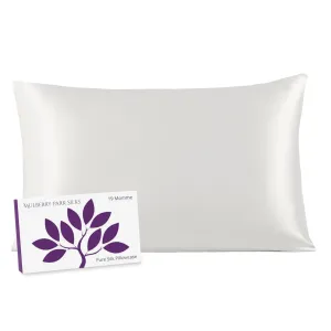 19 Momme Silk Pillowcase - White