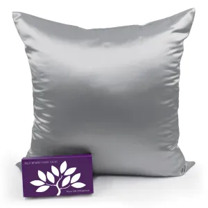 22 Momme Silk Euro Sham - Silver
