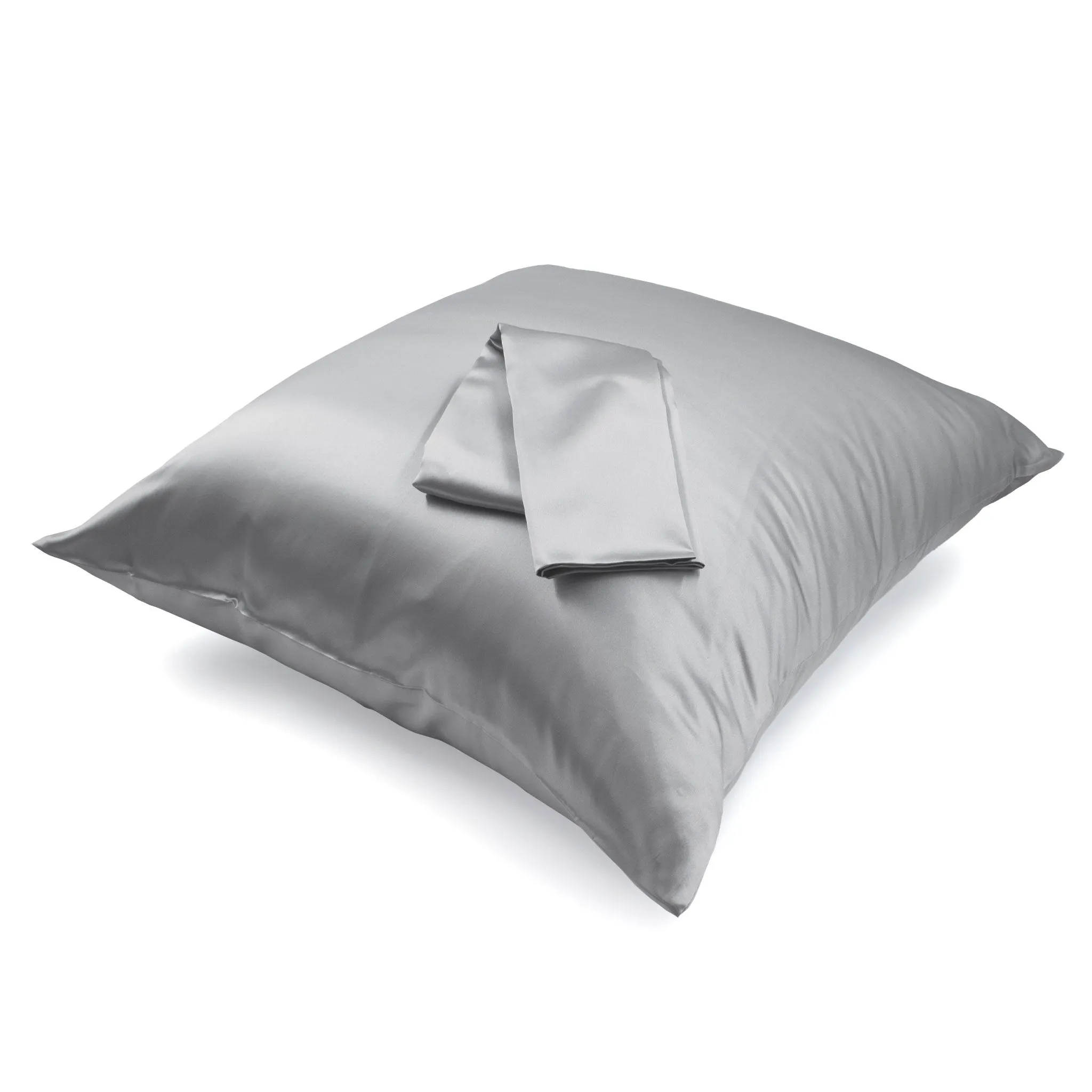 22 Momme Silk Euro Sham - Silver