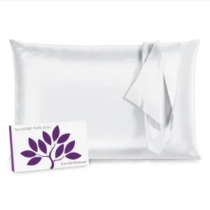 30 Momme Silk Pillowcase - White