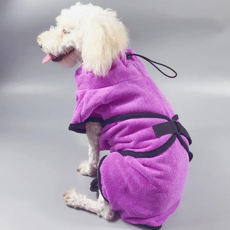 Absorbent Soft Dog's Adjustable Towel