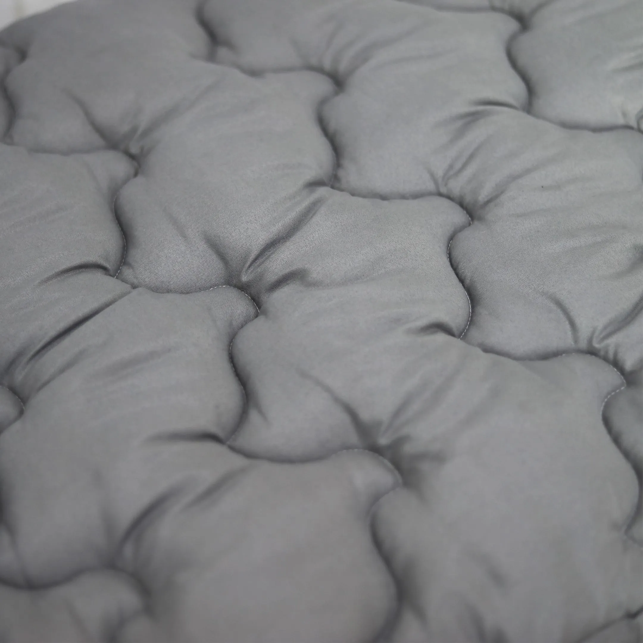 Baby Mattress Topper Fitted Grey