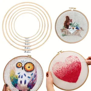 Bamboo Embroidery Hoop Tool for EcoFriendly Stitching