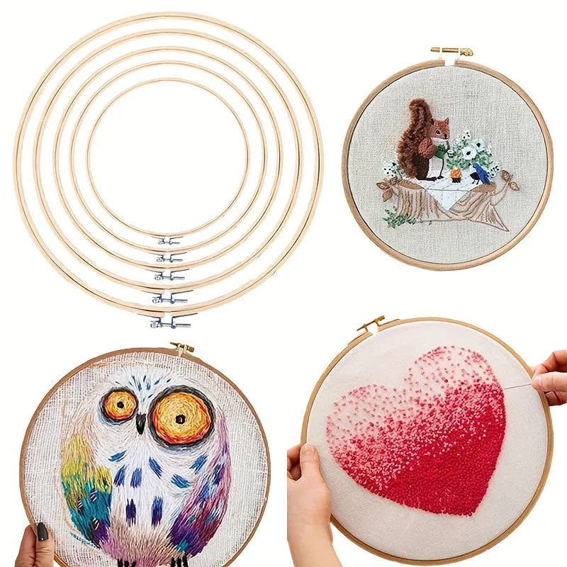 Bamboo Embroidery Hoop Tool for EcoFriendly Stitching