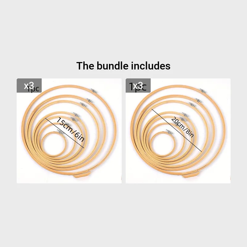 Bamboo Embroidery Hoop Tool for EcoFriendly Stitching