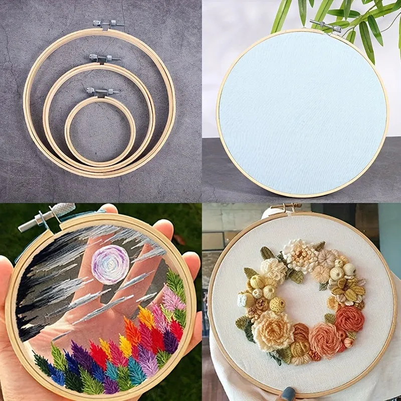 Bamboo Embroidery Hoop Tool for EcoFriendly Stitching