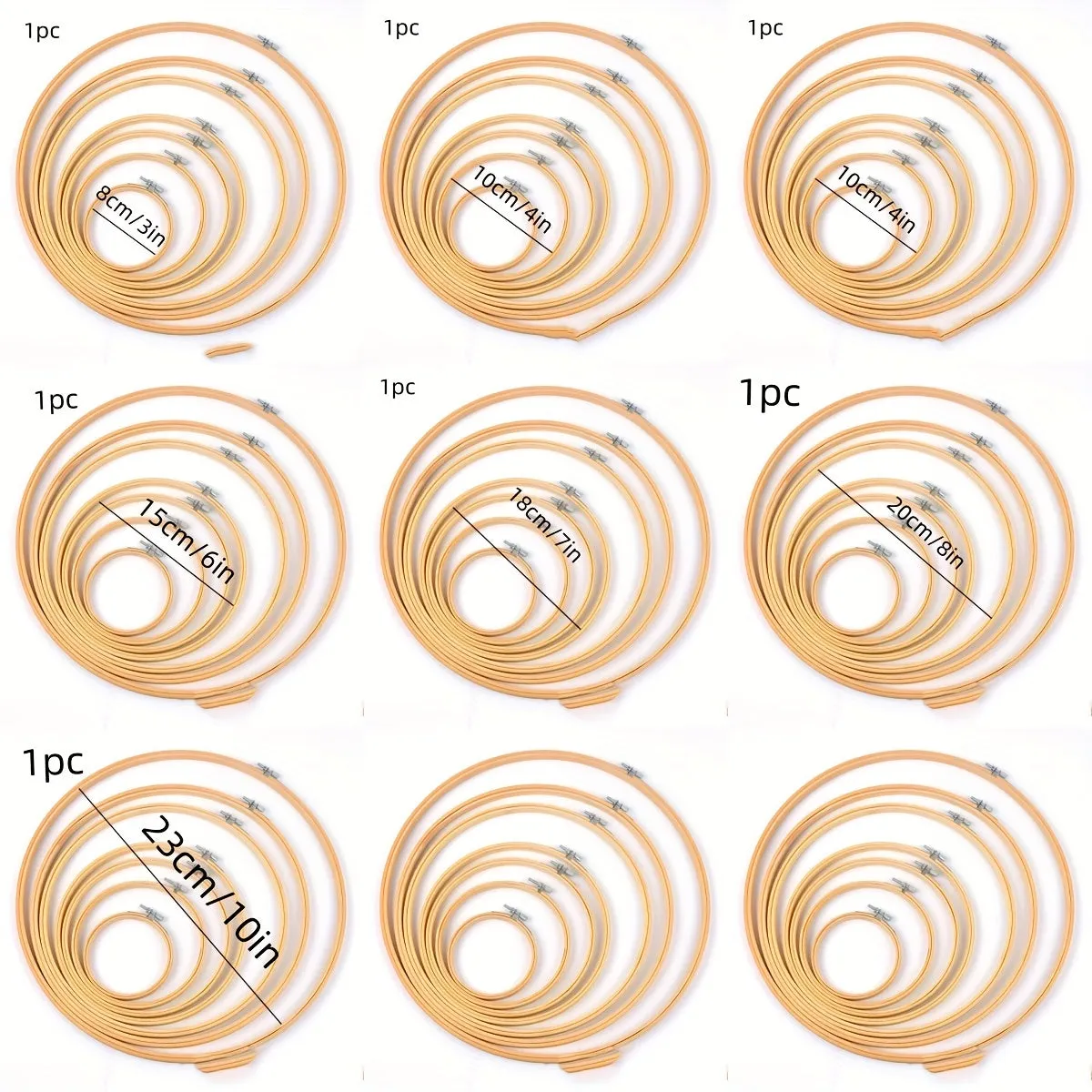 Bamboo Embroidery Hoop Tool for EcoFriendly Stitching