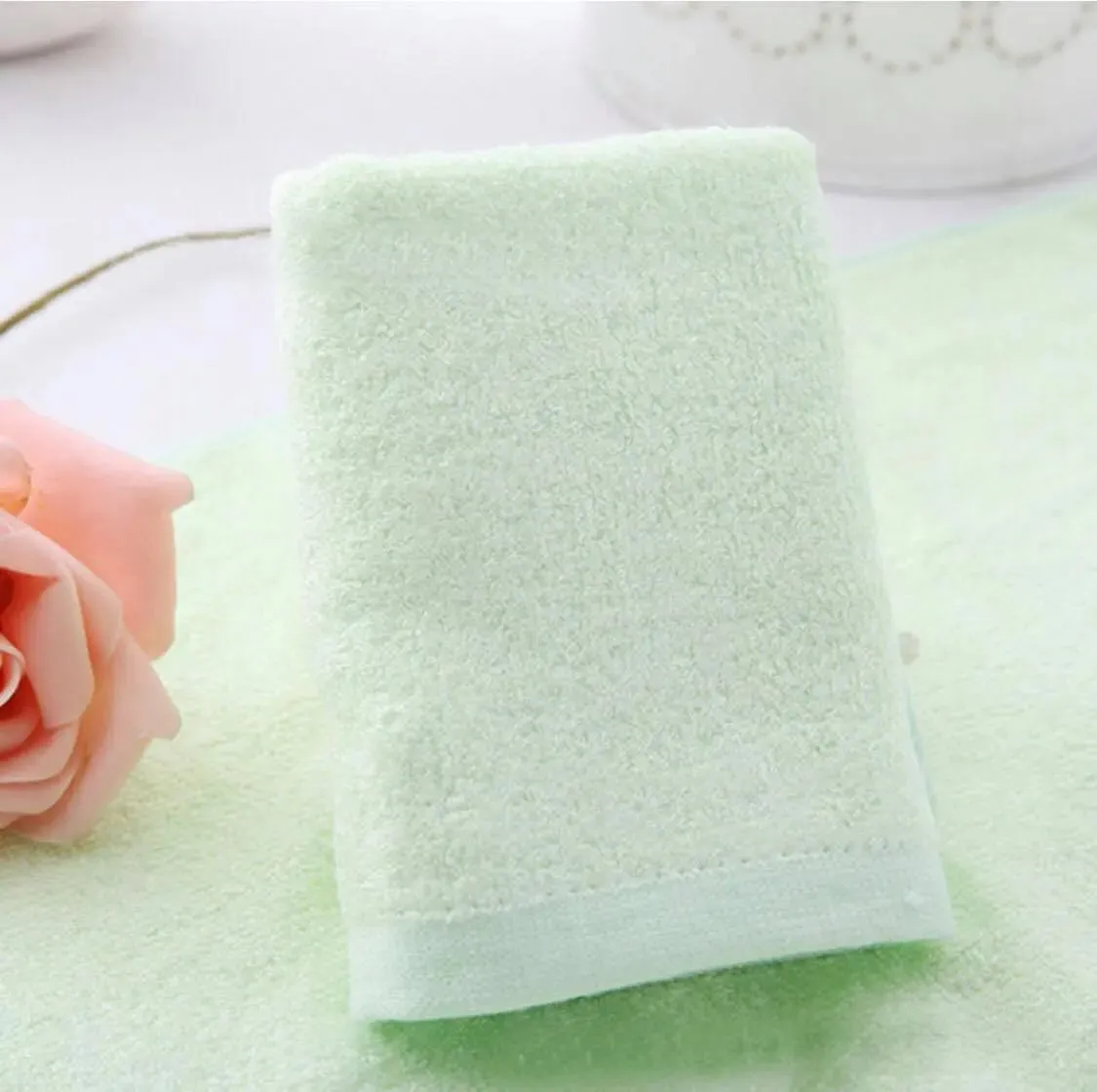 Bamboo Fiber Soft Absorbent Comfortable Medium Towel Face Towel