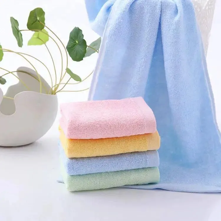 Bamboo Fiber Soft Absorbent Comfortable Medium Towel Face Towel