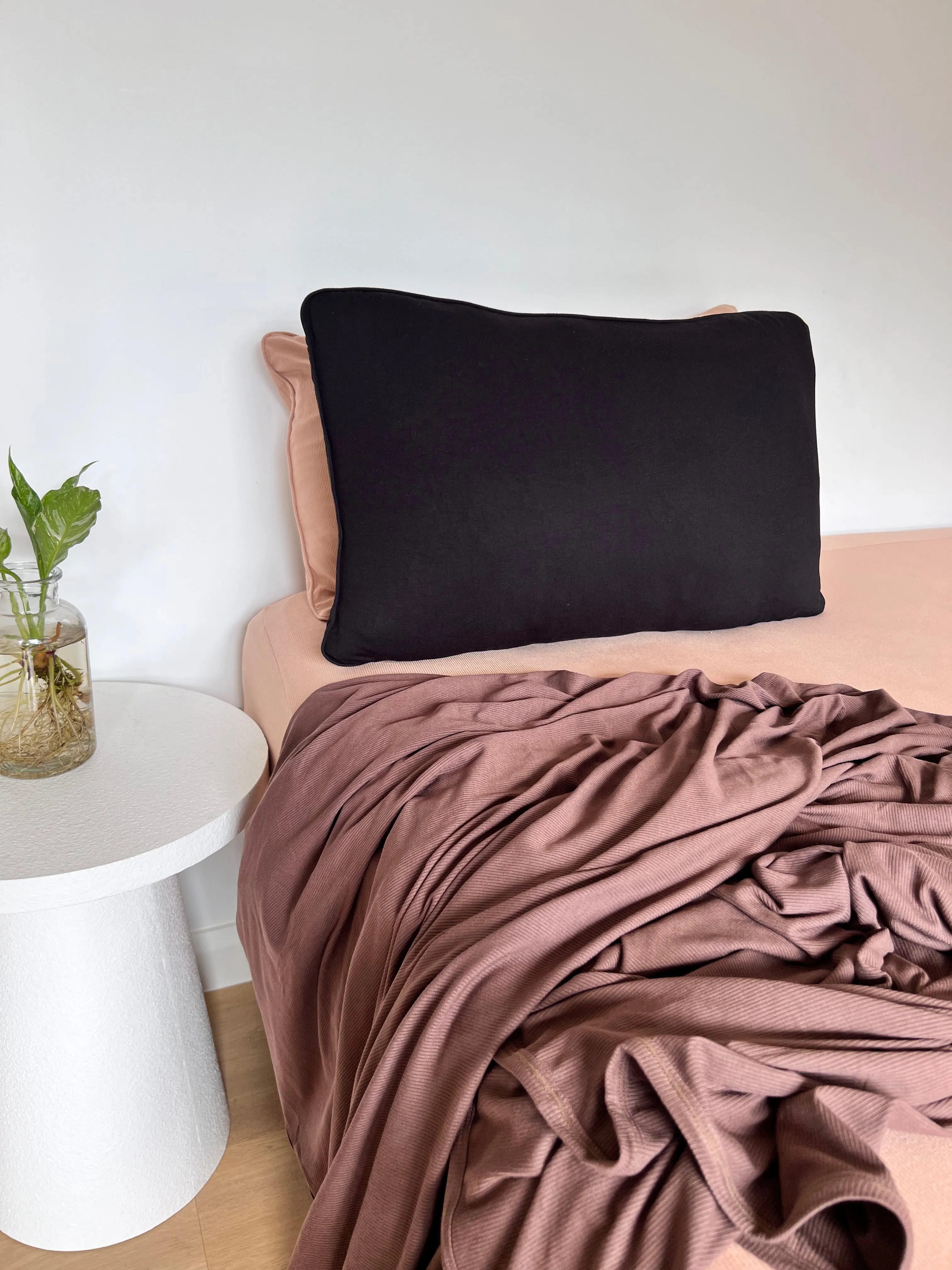 Bamboo Pillowcase 2PK - Black