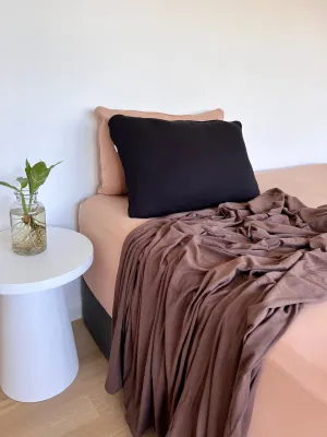 Bamboo Pillowcase 2PK - Black