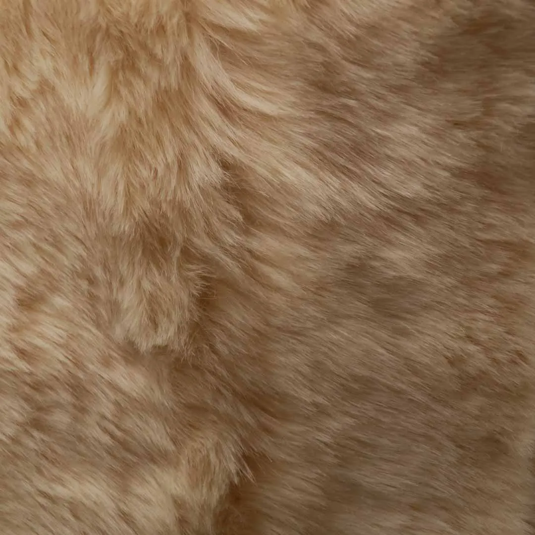 Beige Faux Fur Fabric