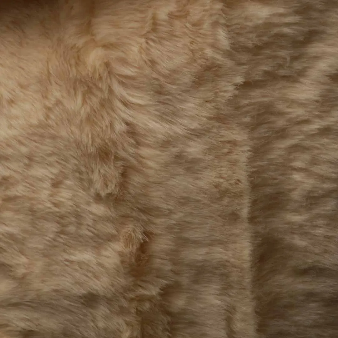 Beige Faux Fur Fabric