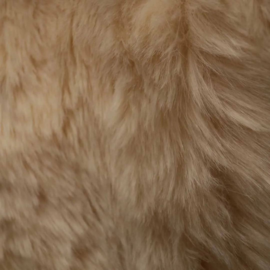 Beige Faux Fur Fabric