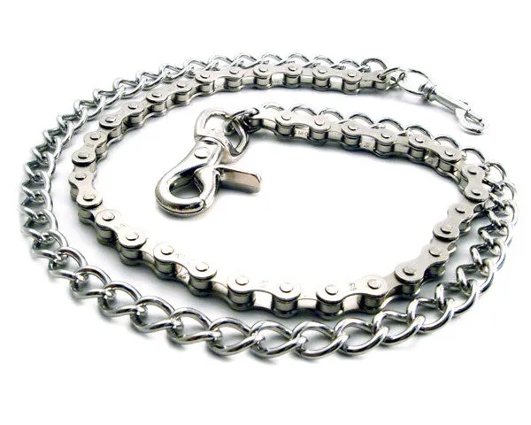 Bike Chain & Shackle Double Wallet Chain