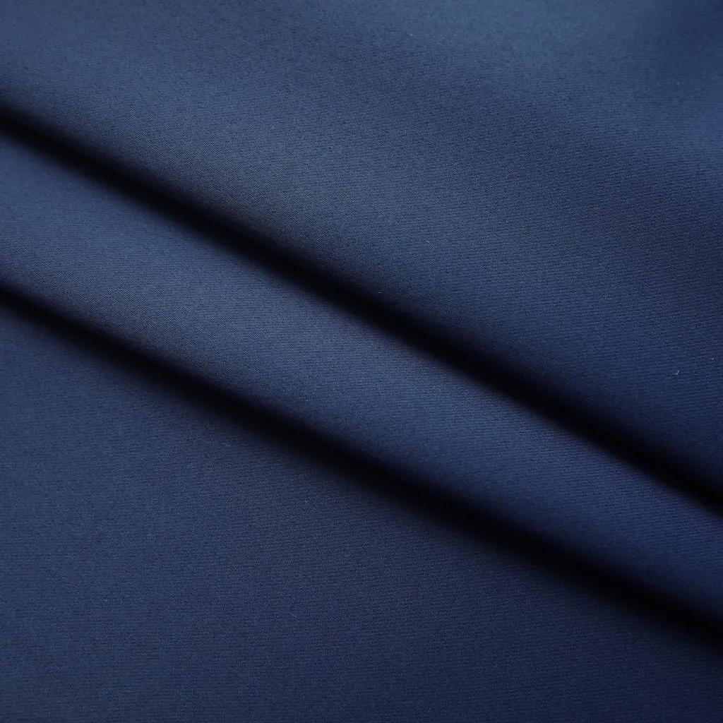 Blackout Curtains with Hooks 2 pcs Blue 140x175 cm