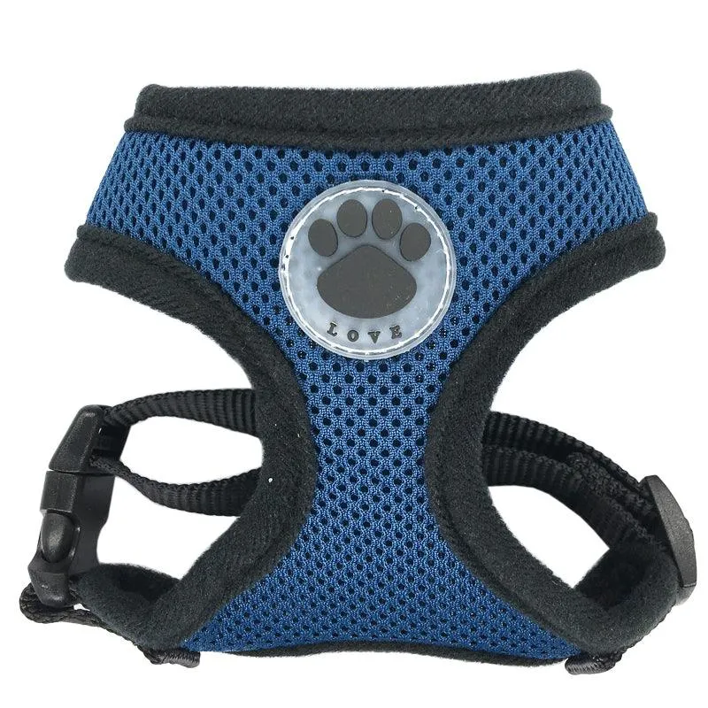 Breathable Paw Print Harness