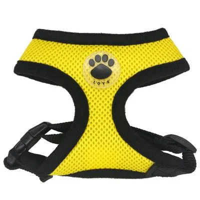 Breathable Paw Print Harness