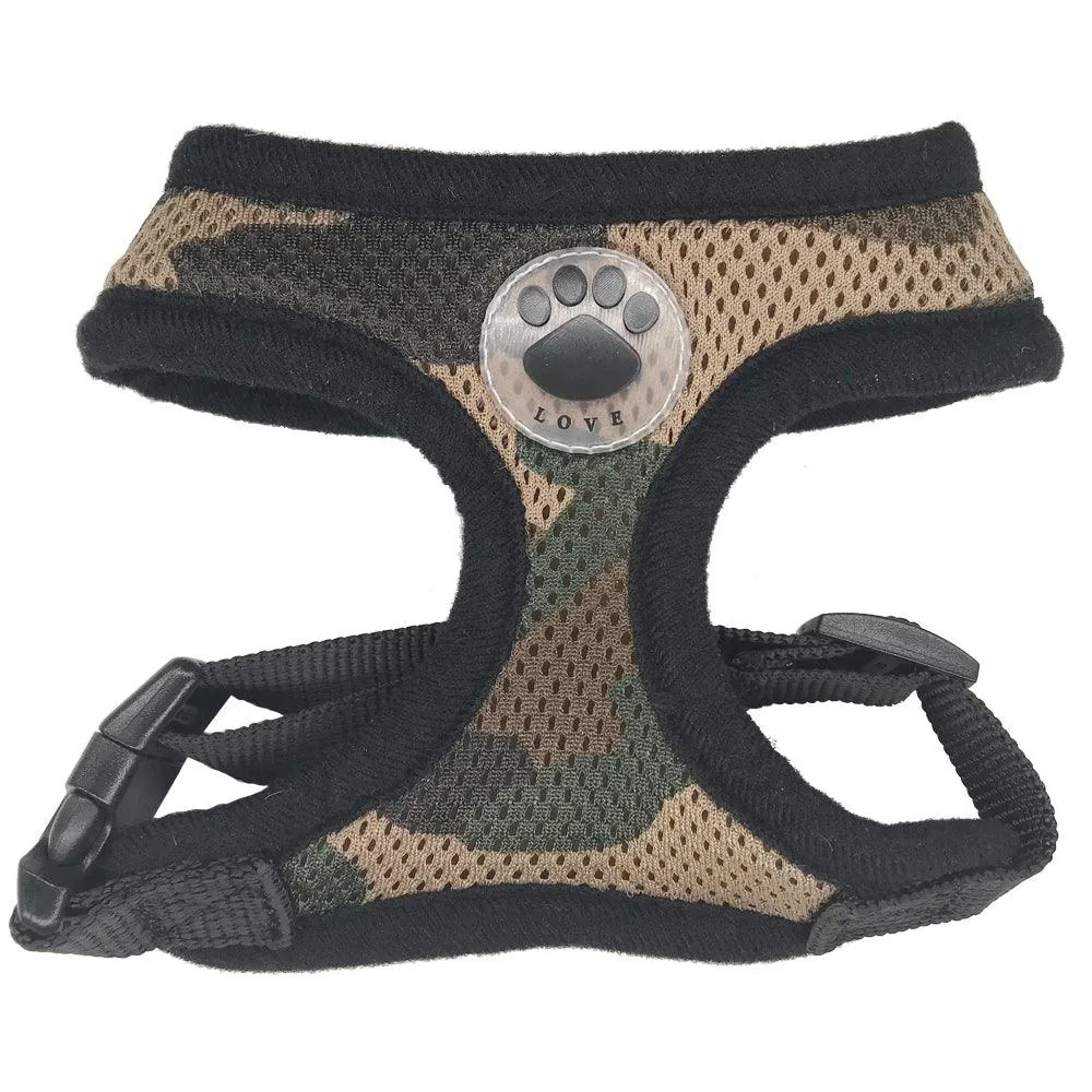 Breathable Paw Print Harness