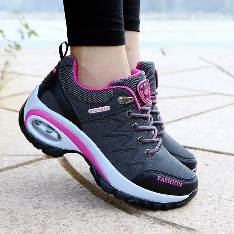 Breathable Platform Sneakers for Women