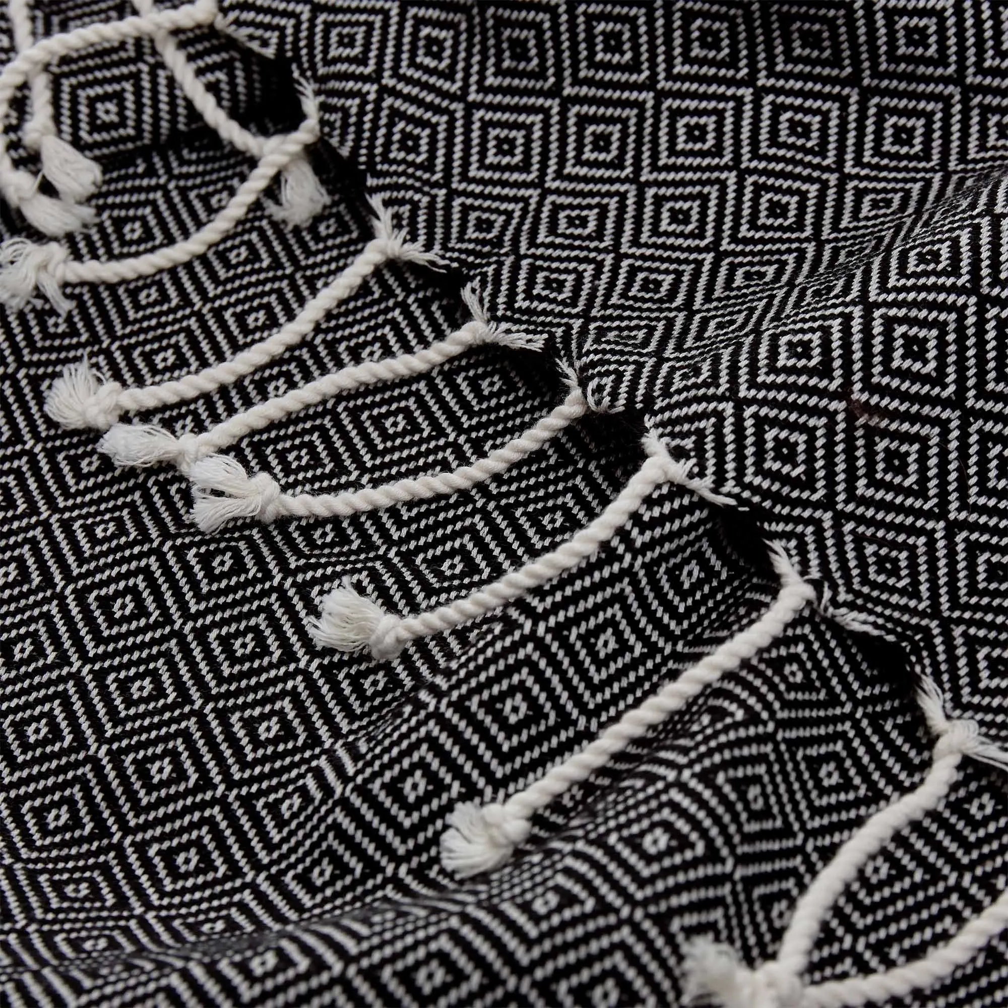 Cesme Hammam Towel [Black/White]