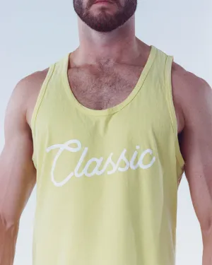 Classic Print Tank Top - Yellow