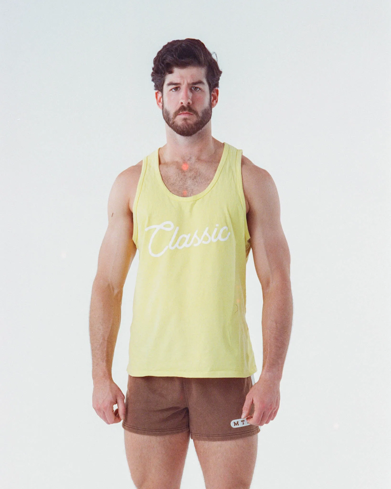Classic Print Tank Top - Yellow