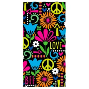 Colorful Hippie Beach Towel For Women, Girls, Kids, Men, Hippie Bath Towel