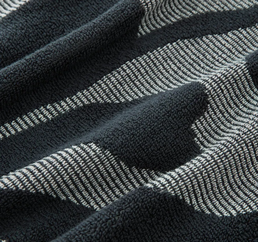 Cowrie Bay 95x175cm Beach Towel Carbon