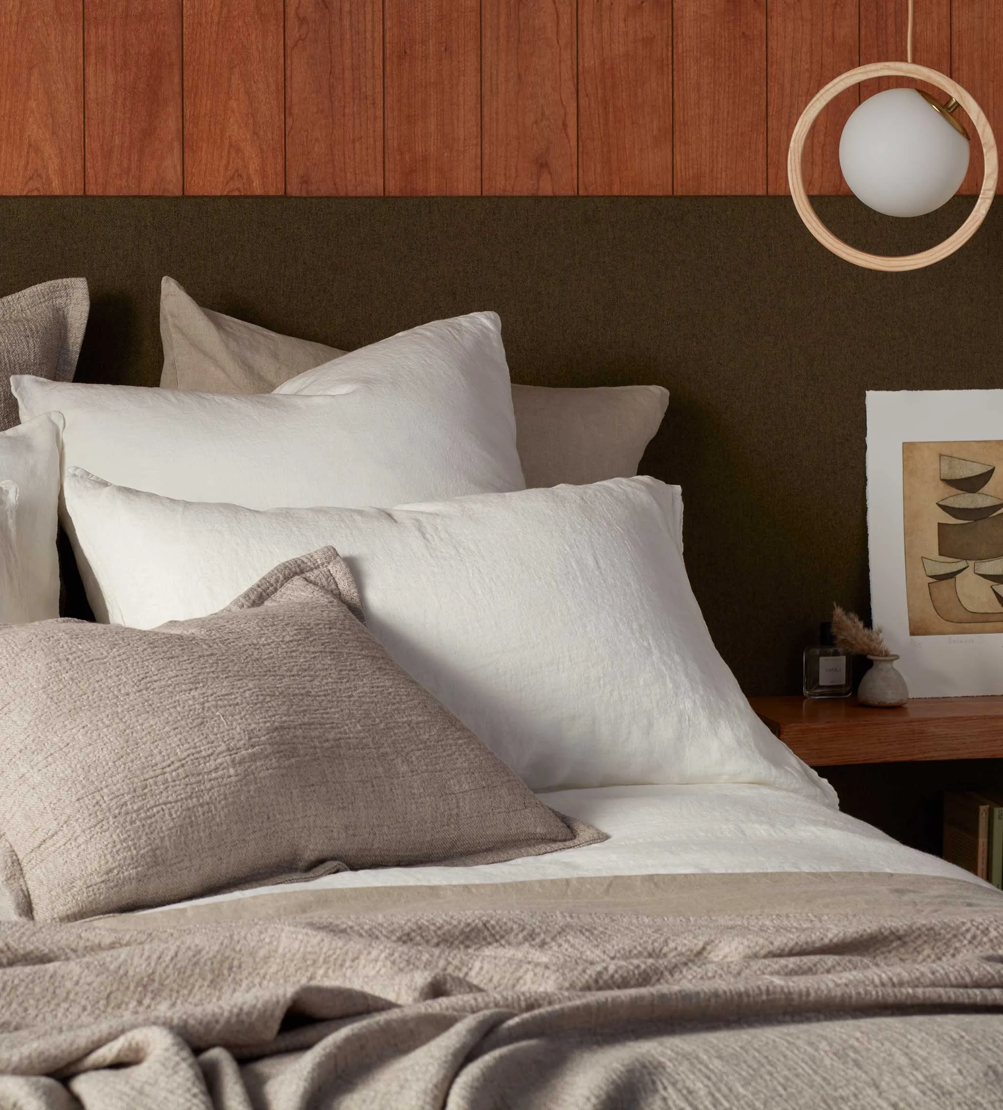 Cream 100% Linen Bed Linen