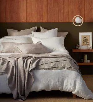 Cream 100% Linen Bed Linen