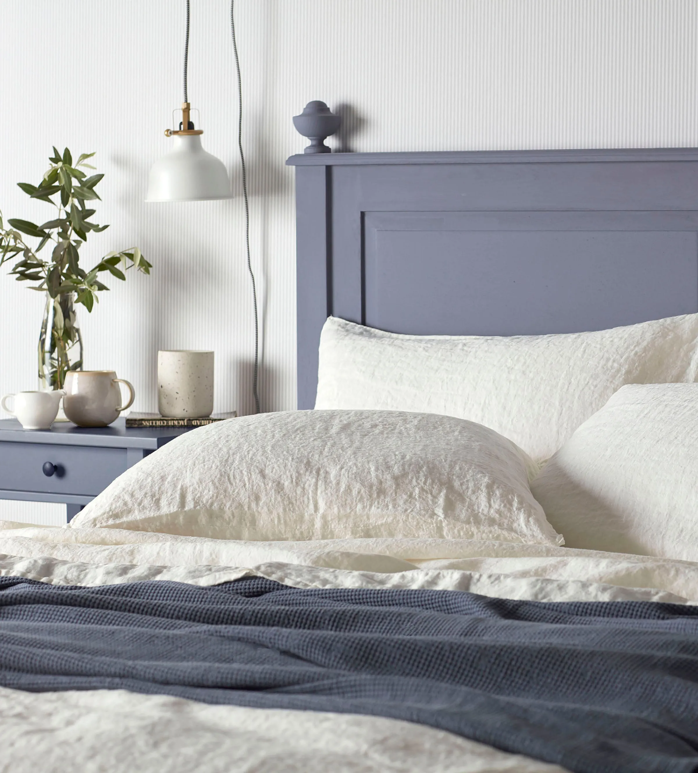 Cream 100% Linen Bed Linen