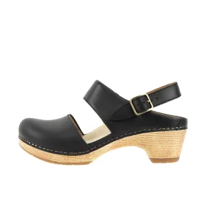 Dansko Womens Luna Lucia Black Oiled Pull Up