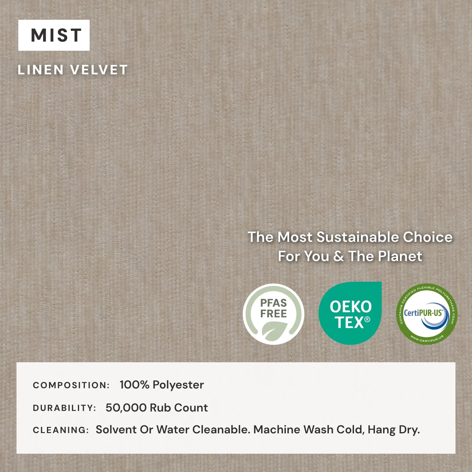 Elevate Comfort Layer for 4-Seater U-Sectional in Mist