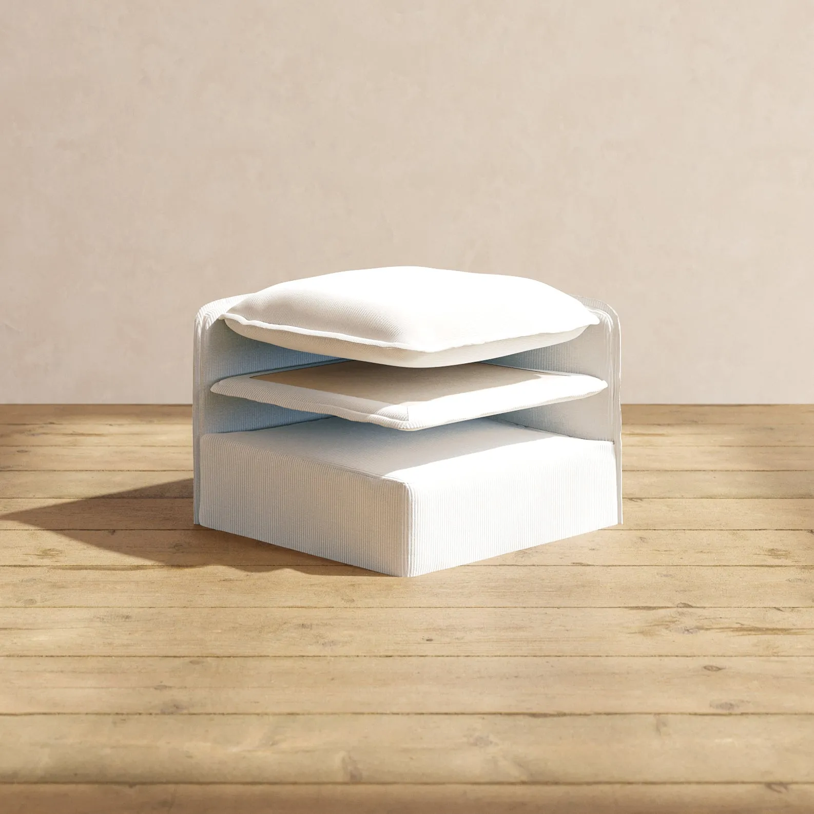 Elevate Comfort Layer for 6-Seater U-Sectional   Ottoman in Milk