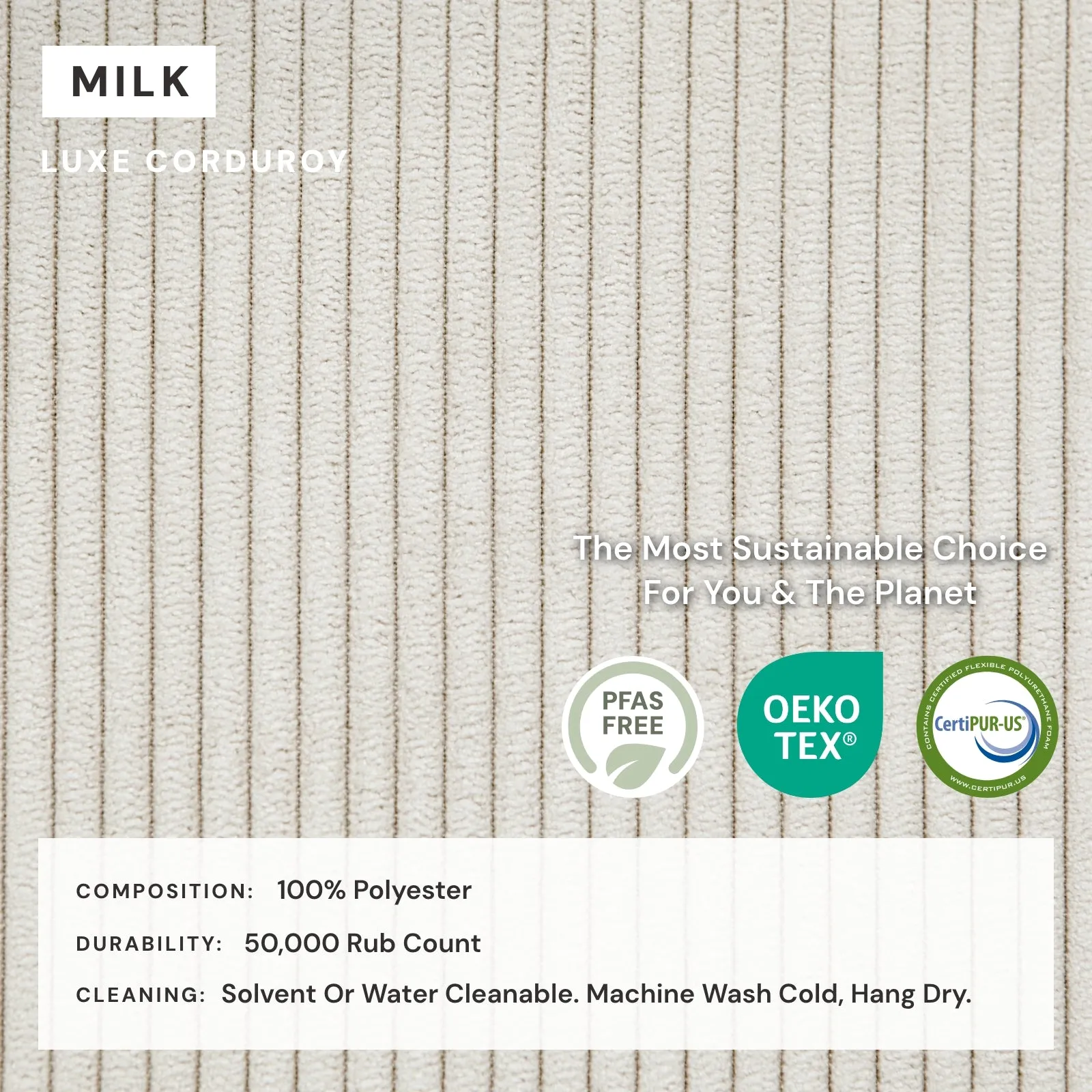 Elevate Comfort Layer for 6-Seater U-Sectional   Ottoman in Milk