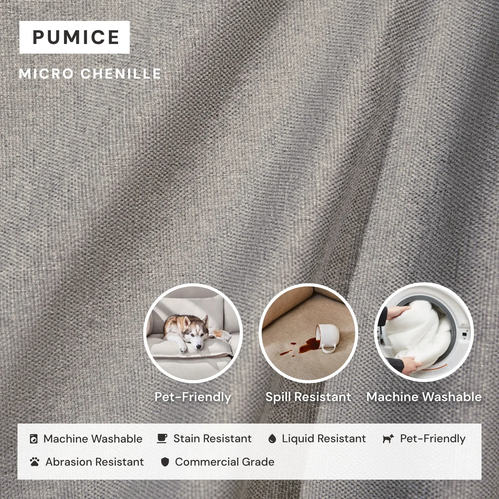 Elevate Comfort Layer for 7-Seater Open-Ends Corner Sectional in Pumice