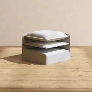 Elevate Comfort Layer for 7-Seater Open-Ends Corner Sectional in Pumice