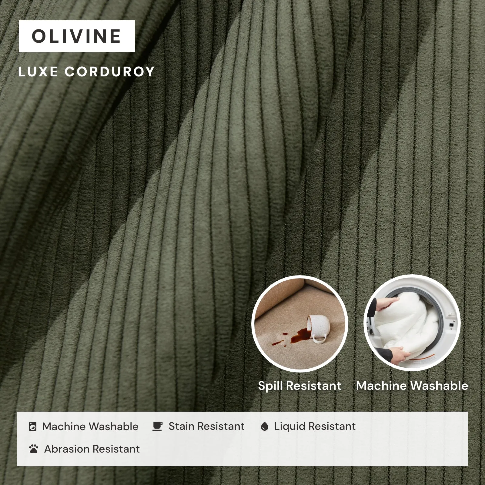 Elevate Comfort Layer for Chaise Armchair in Olivine