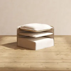 Elevate Comfort Layer Set for 3-Seater   Bench Ottoman | Blended Weave in Oat