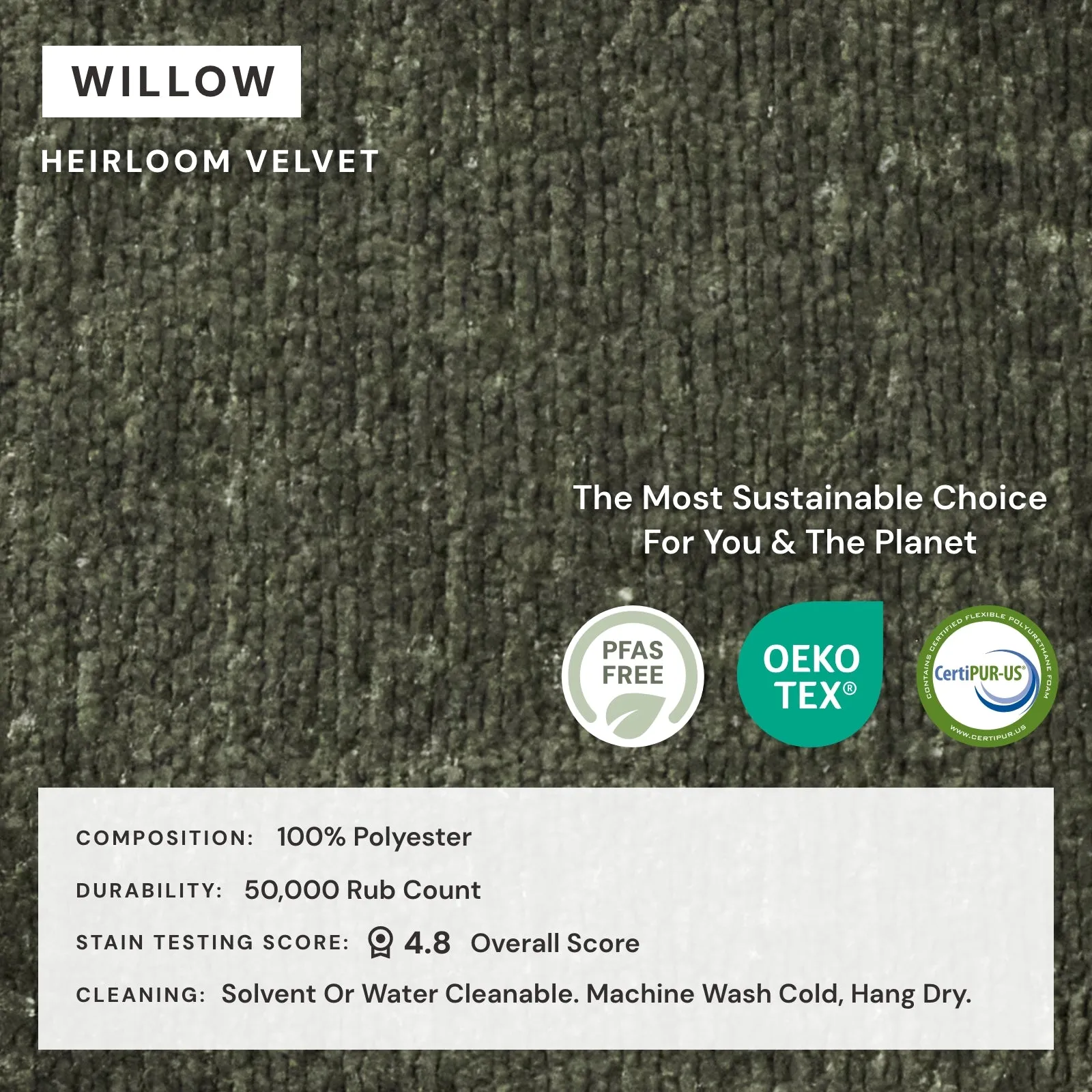 Elevate Comfort Layer Set for 3-Seater Sofa   Armchair Set | Heirloom Velvet in Willow