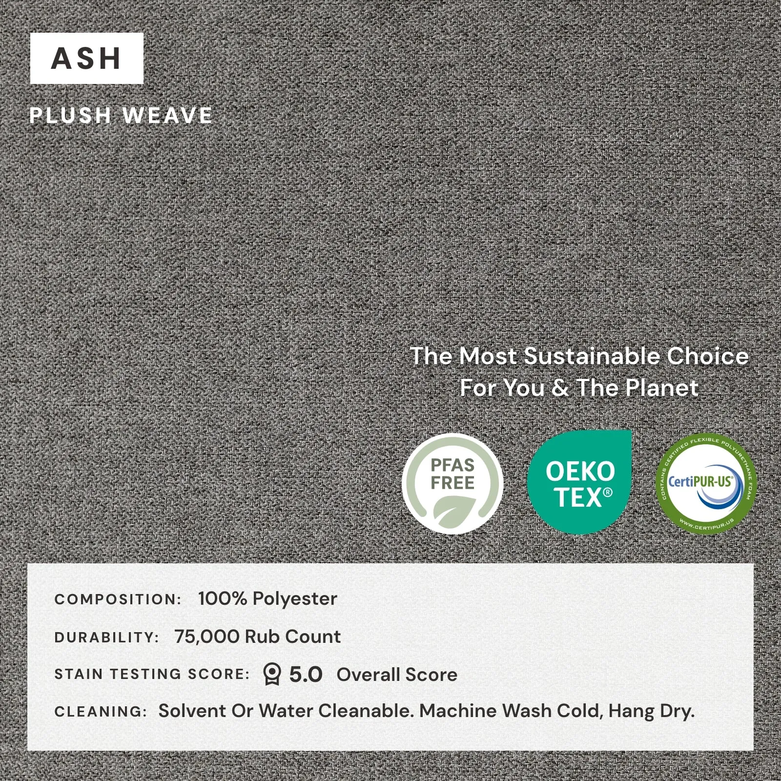 Elevate Comfort Layer Set for 4-Seater | Plush Weave in Ash