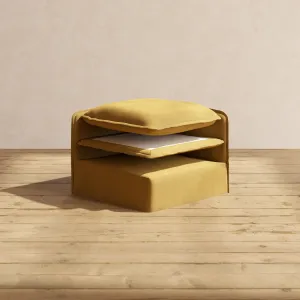 Elevate Comfort Layer Set for 4-Seater U-Sectional | Luxury Velvet in Toffee