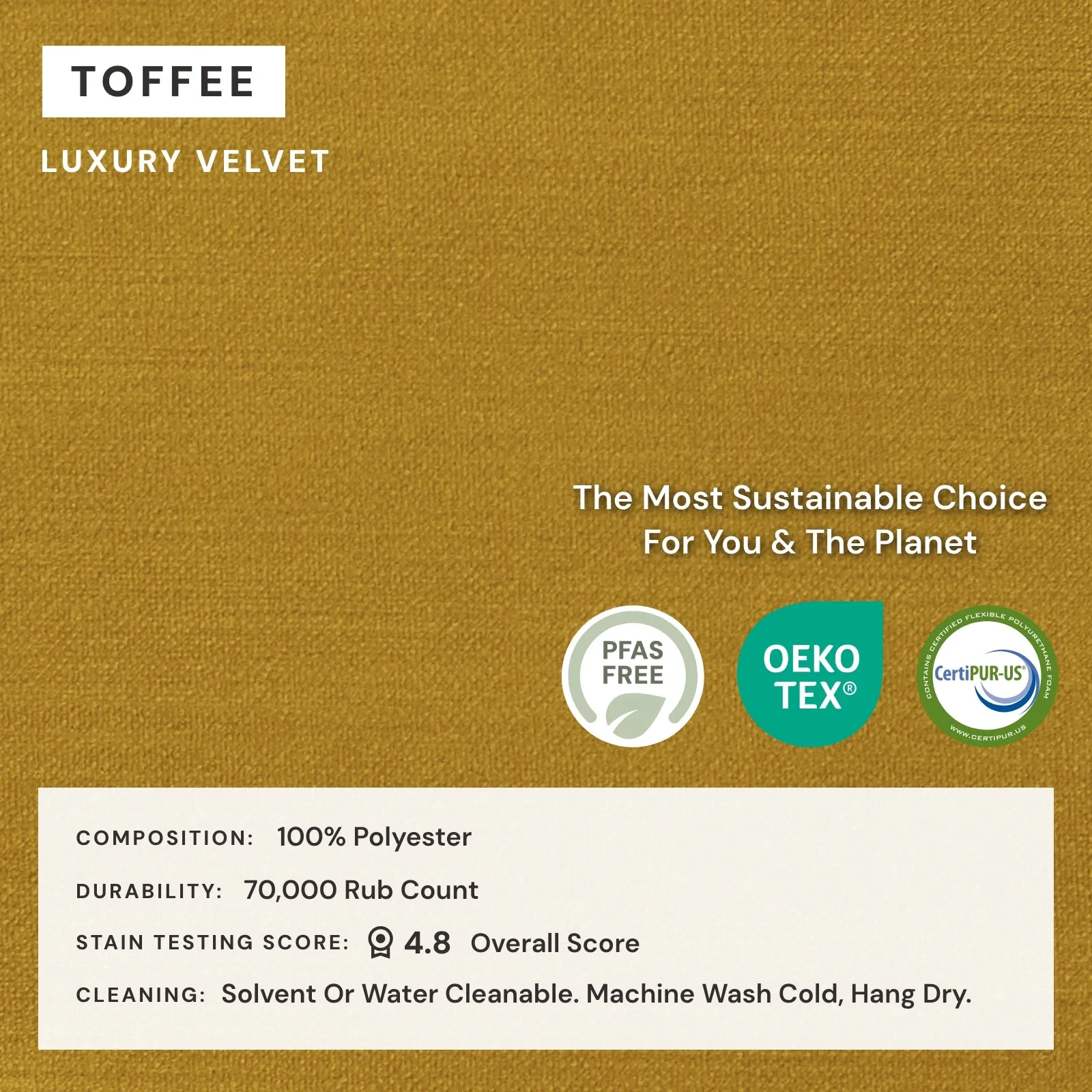 Elevate Comfort Layer Set for 4-Seater U-Sectional | Luxury Velvet in Toffee