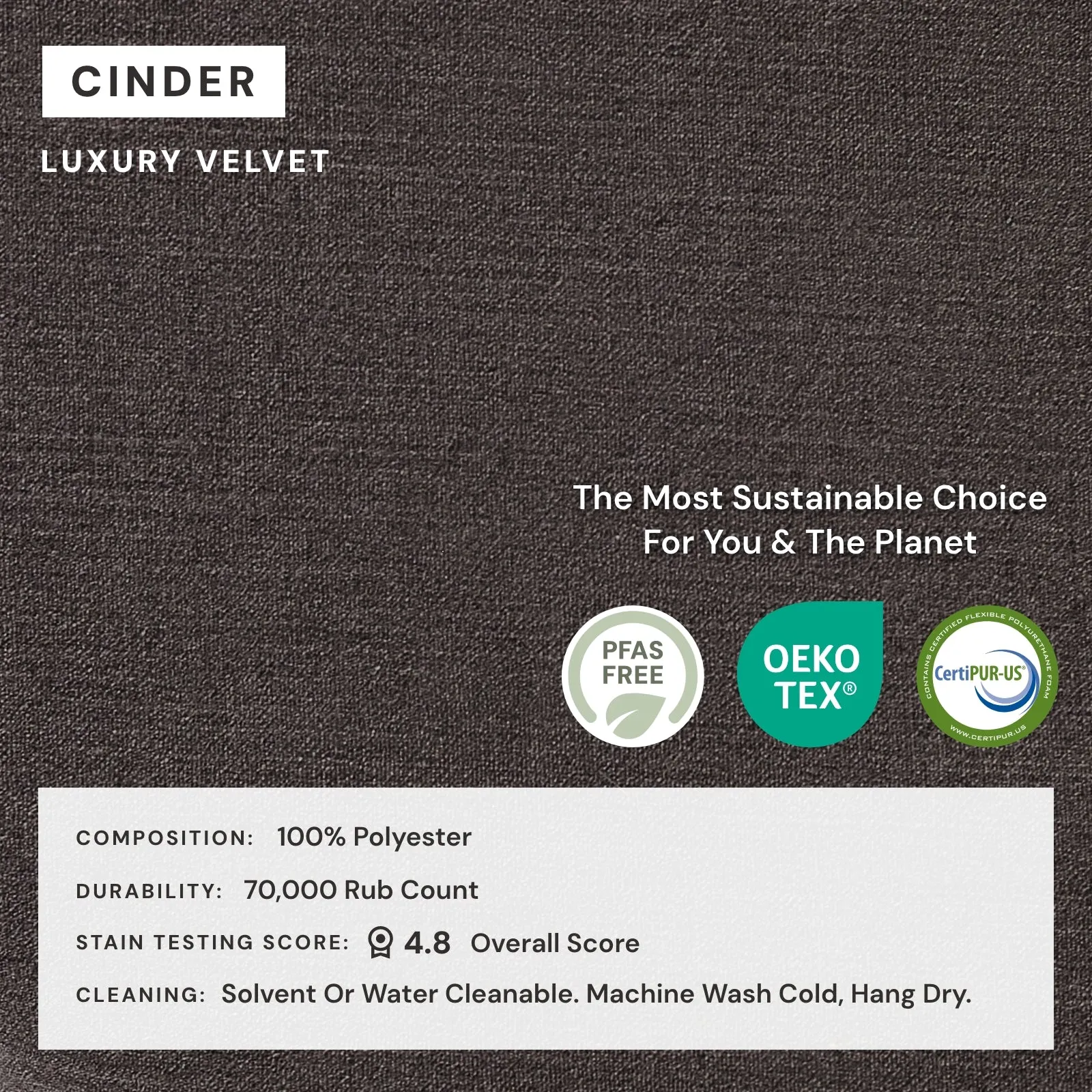 Elevate Comfort Layer Set for 6-Seater Open-Ends U-Sectional | Luxury Velvet in Cinder