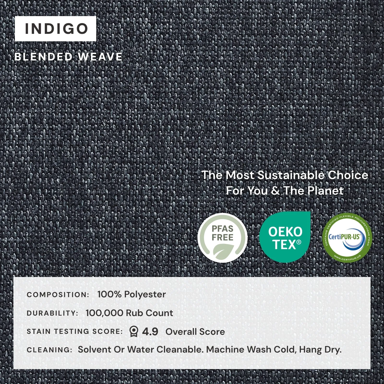 Elevate Comfort Layer Set for Corner Chair | Blended Weave in Indigo
