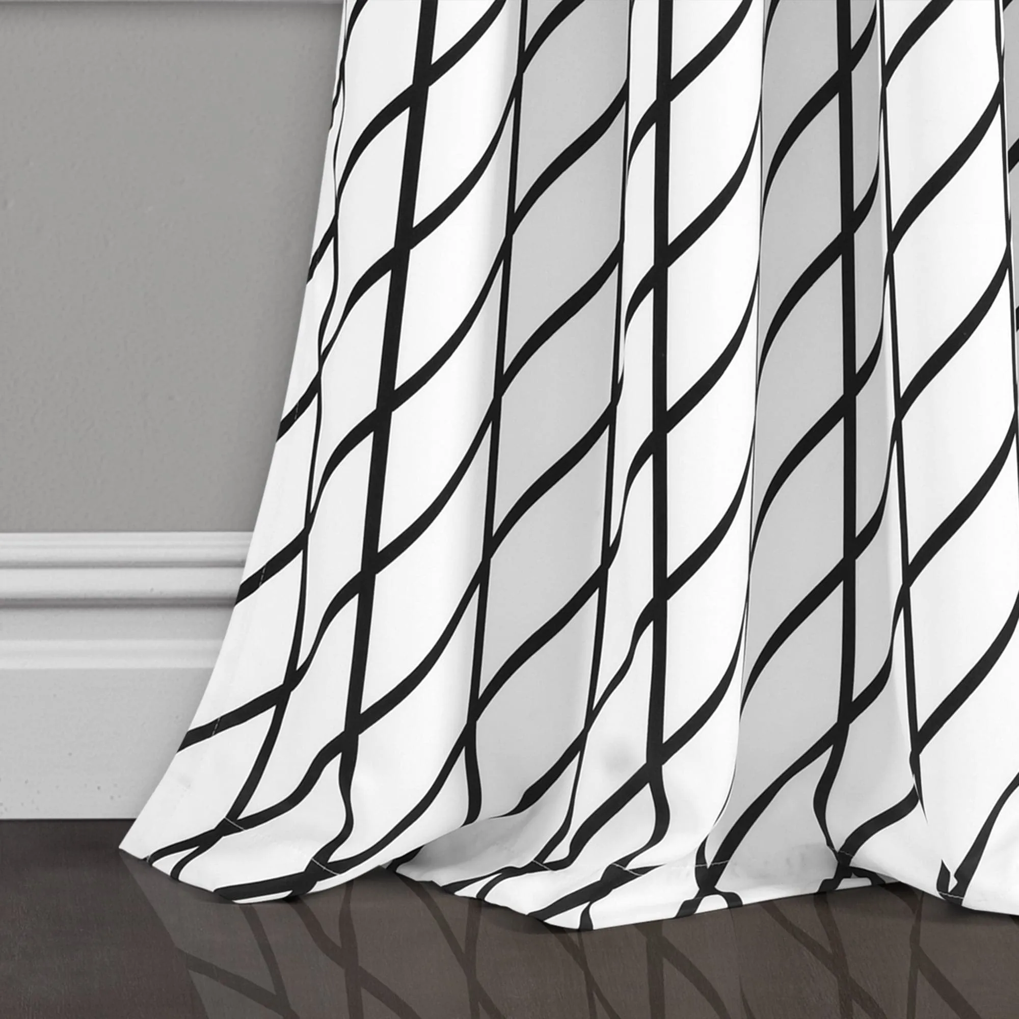 Feather Arrow Geo Light Filtering Window Curtain Panel Set
