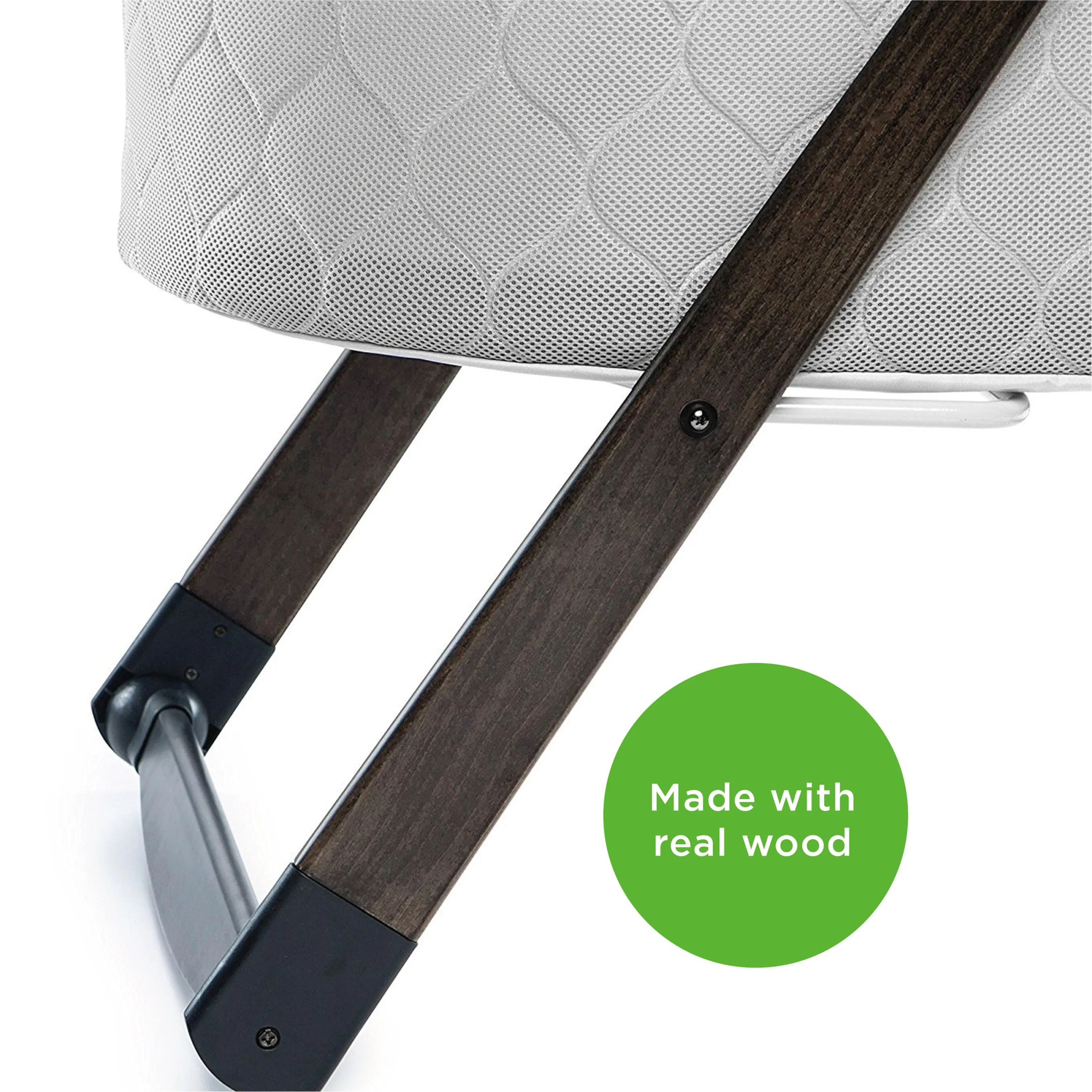 FoldAway Rocking Wood Bassinet - Carrington
