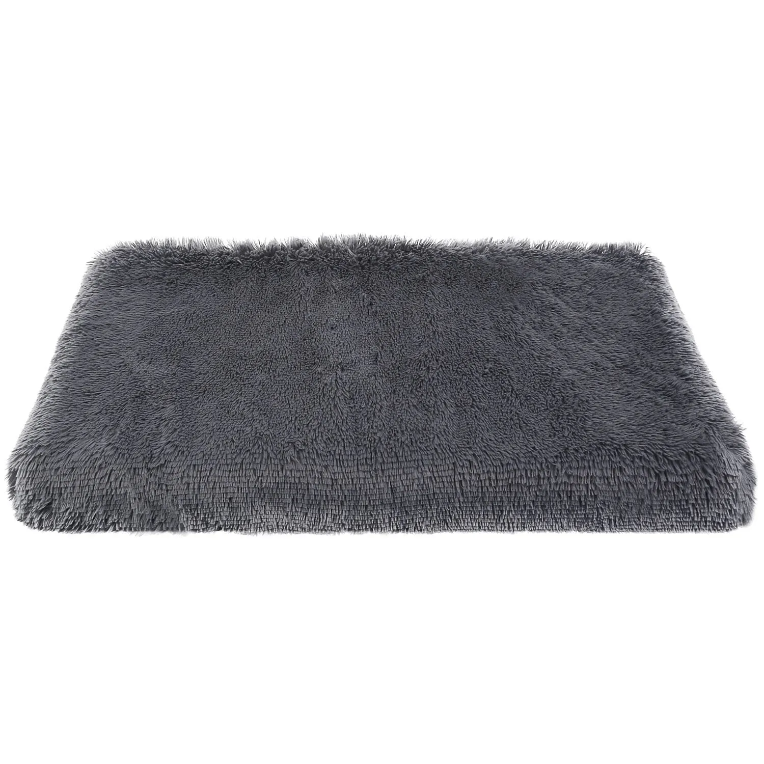 Fresh Fab Finds Dog Bed Soft Plush Cushion Cozy Warm Pet Crate Mat Dog Carpet Mattress with Long Plush for S/M Dogs